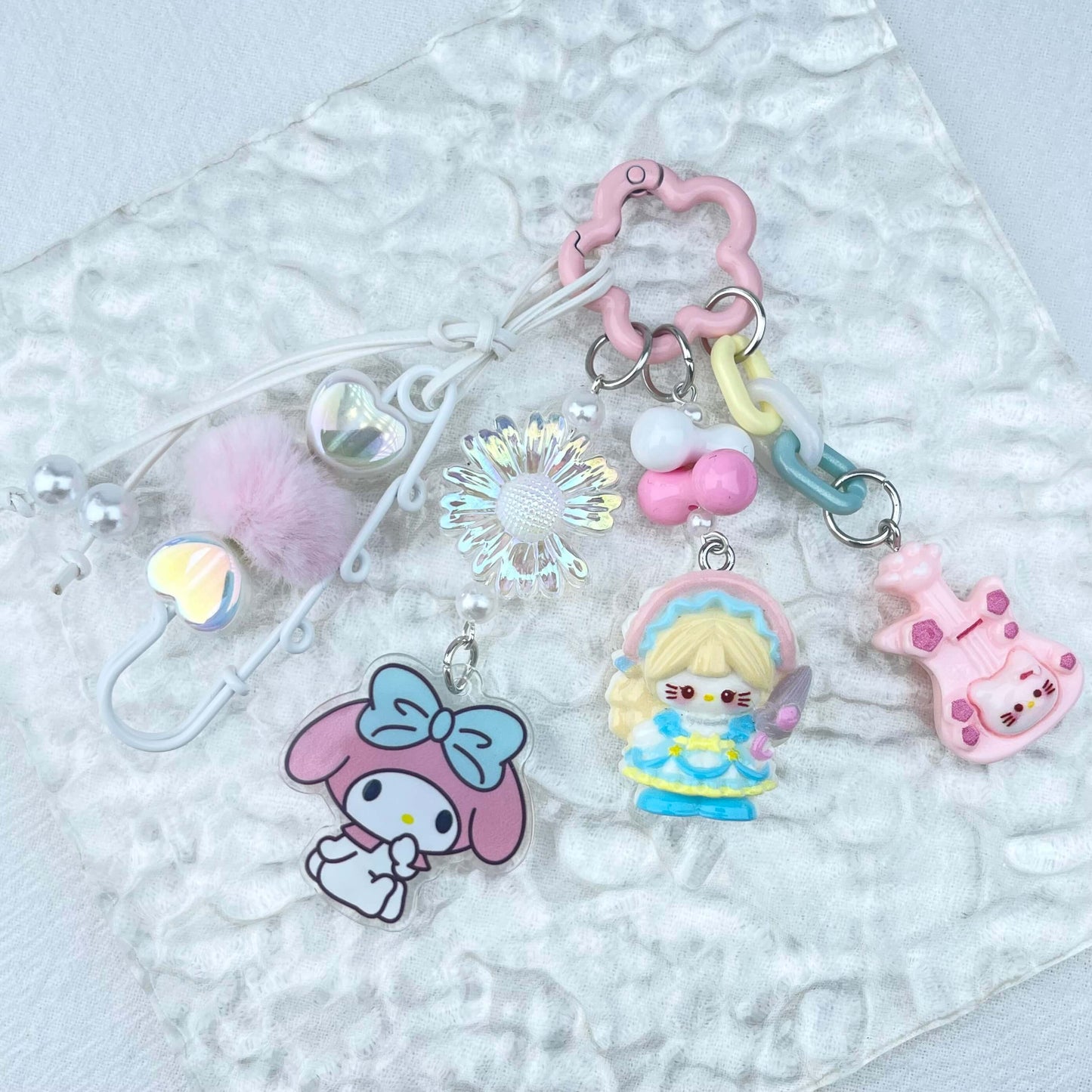 [New Arrival] Handmade Multi Chain Kawaii Cutie Keychain Phone Decor