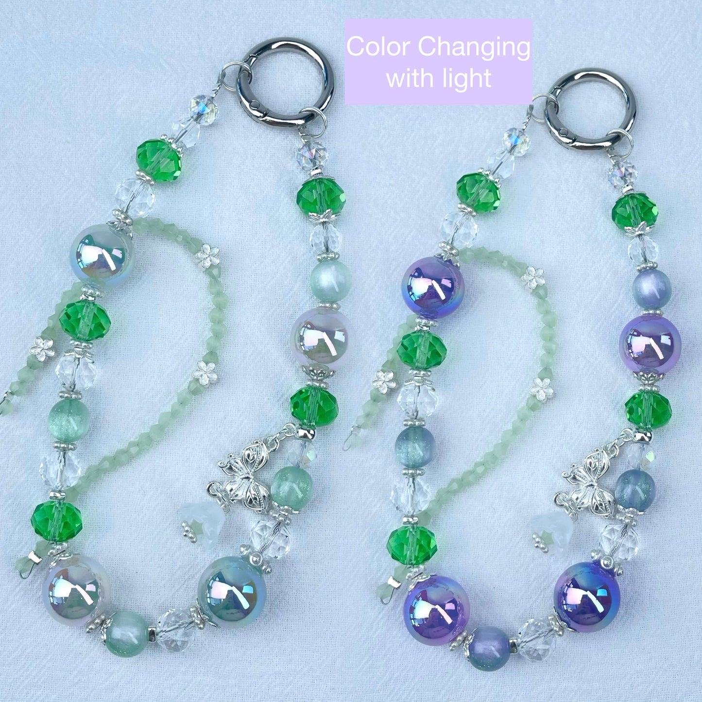 [New Arrival] Special Effect Beads (Color Changing/Glow In The Dark) Glittering Phone Chains-Special Launch Price!