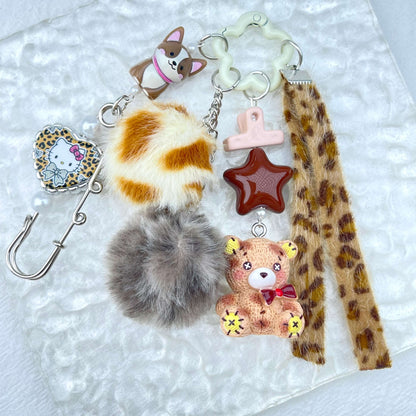 [New Arrival] Handmade Multi Chain Kawaii Cutie Keychain Phone Decor