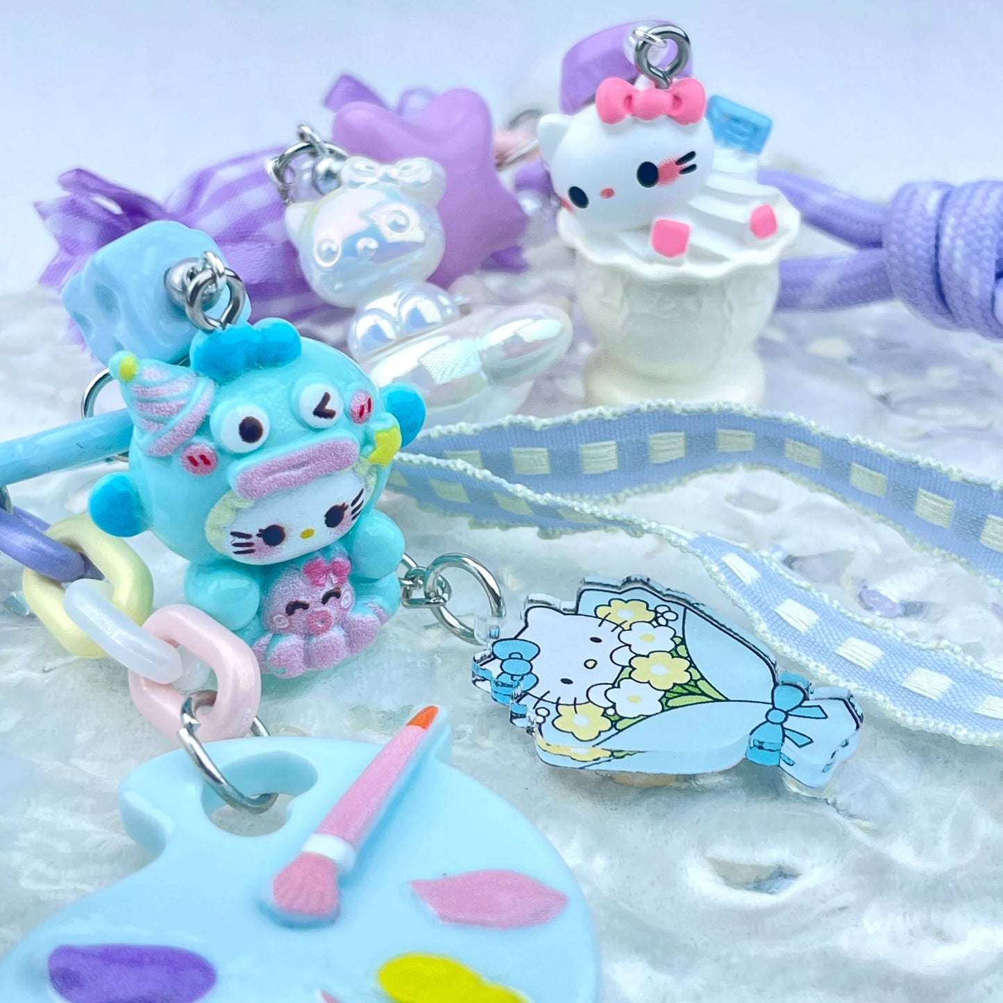 [New Arrival] Handmade Multi Chain Kawaii Cutie Keychain Phone Decor