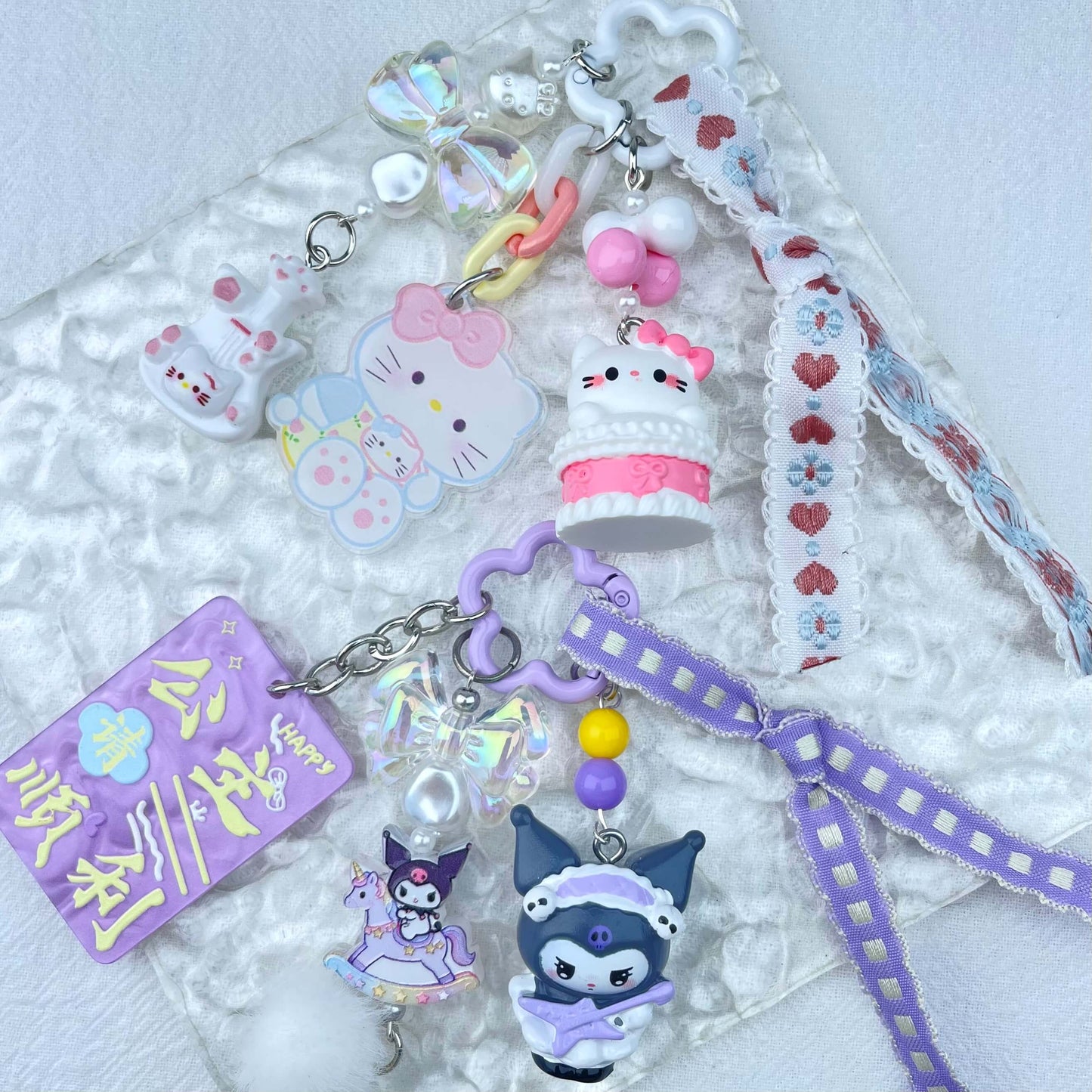 [New Arrival] Handmade Multi Chain Kawaii Cutie Keychain Phone Decor