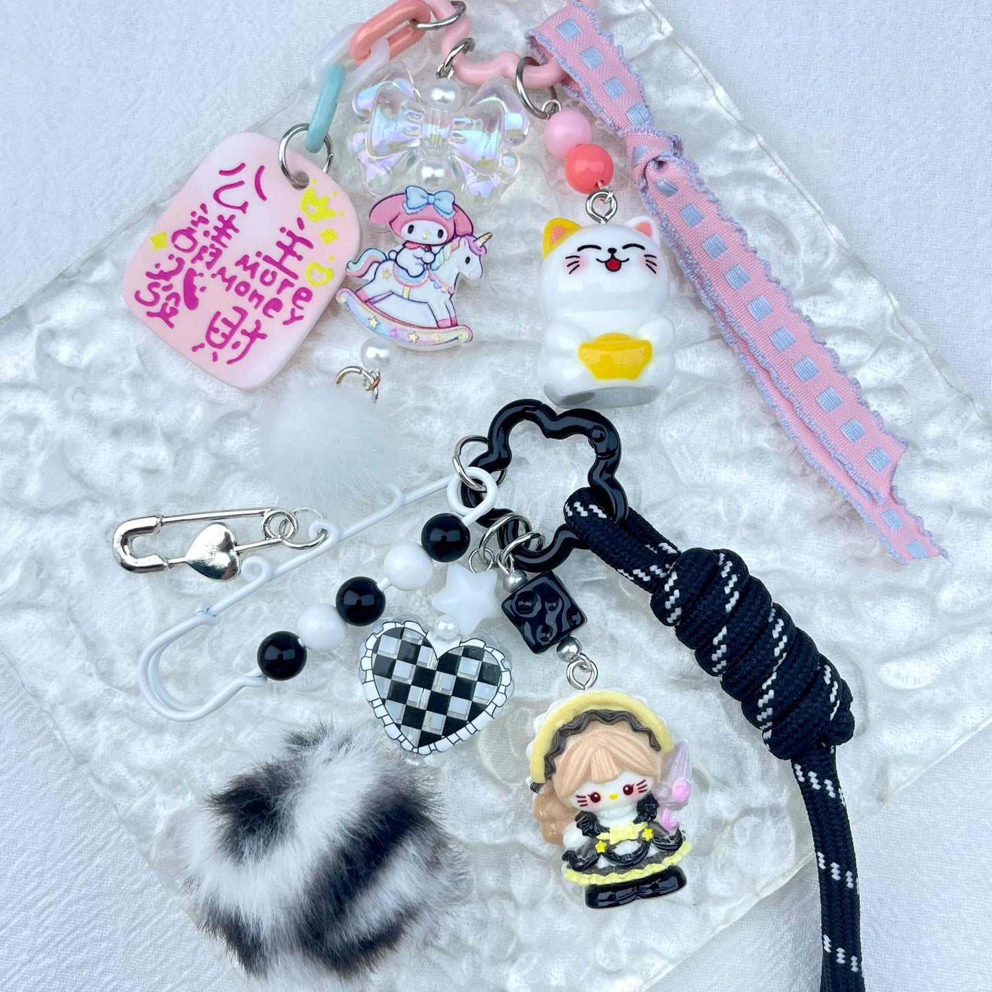 [New Arrival] Handmade Multi Chain Kawaii Cutie Keychain Phone Decor