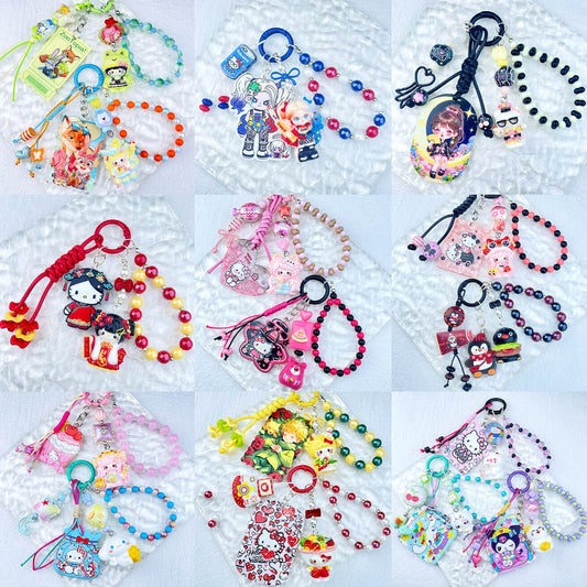 [New Arrival] Kawaii Cute Handmade Cutie and Fancy Acrylic Pads Keychain Phone Chain-Special Launch Price!