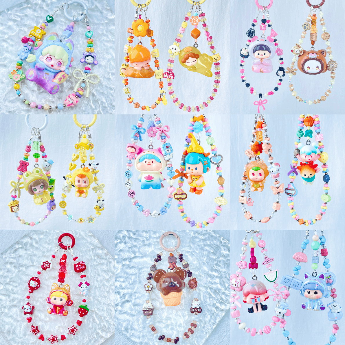 [New Arrival] Special Cutie Dolls Handmade Kawaii Phone Chains Bag Decor