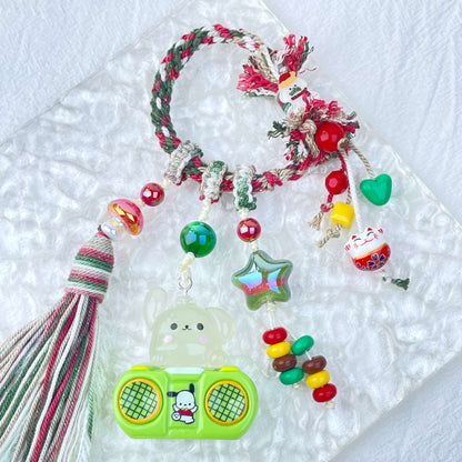 [New Arrival] Premium Hand Braided Traditional Chinese Style Kawaii Cutie Handbag/Phone Decor