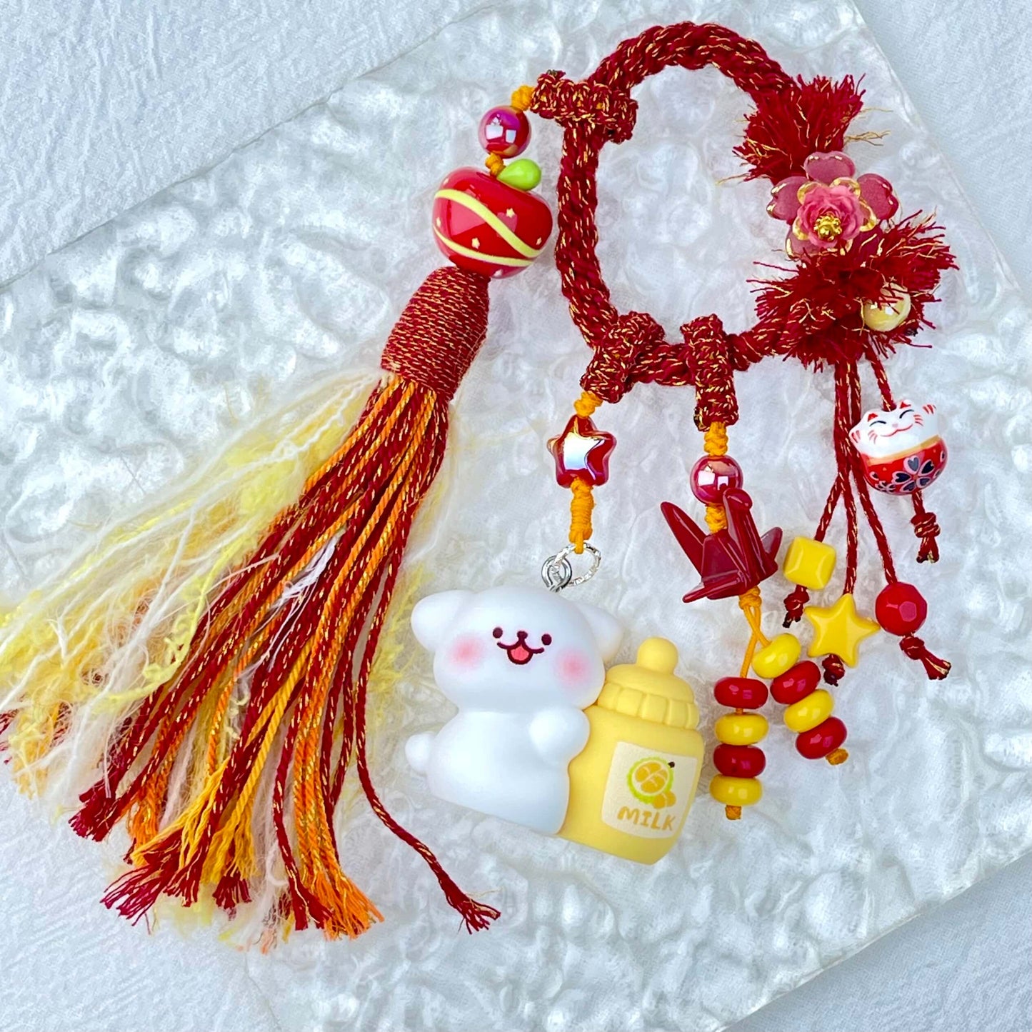 [New Arrival] Premium Hand Braided Traditional Chinese Style Kawaii Cutie Handbag/Phone Decor