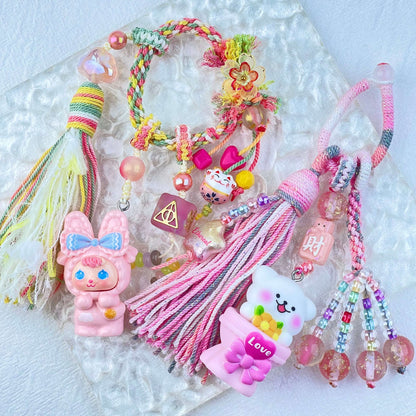[New Arrival] Premium Hand Braided Traditional Chinese Style Kawaii Cutie Handbag/Phone Decor