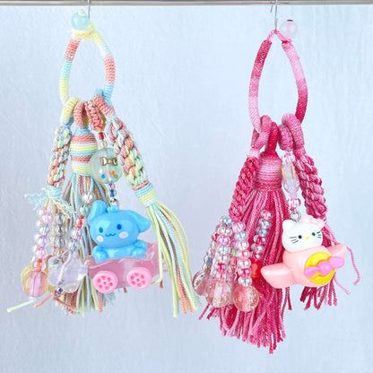 [New Arrival] Premium Hand Braided Traditional Chinese Style Kawaii Cutie Handbag/Phone Decor