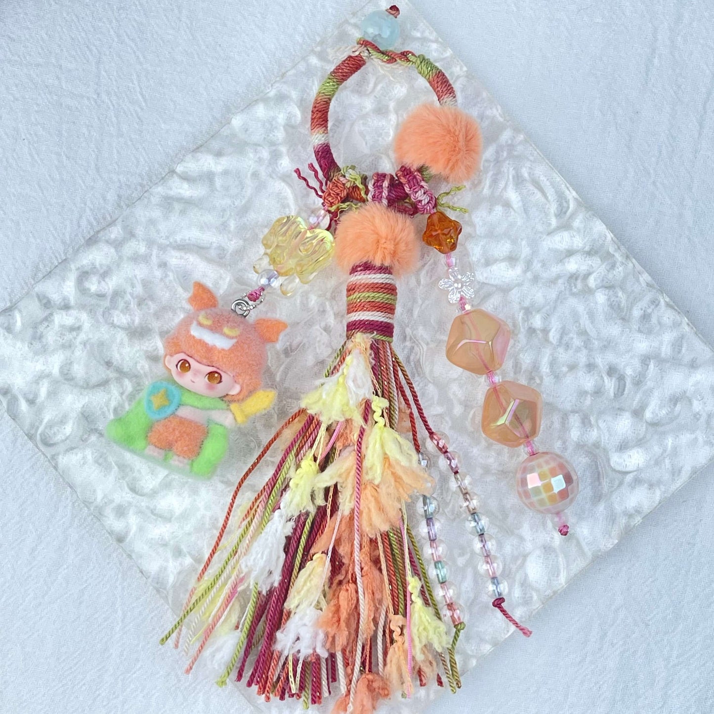 [New Arrival] Premium Hand Braided Traditional Chinese Style Kawaii Cutie Handbag/Phone Decor