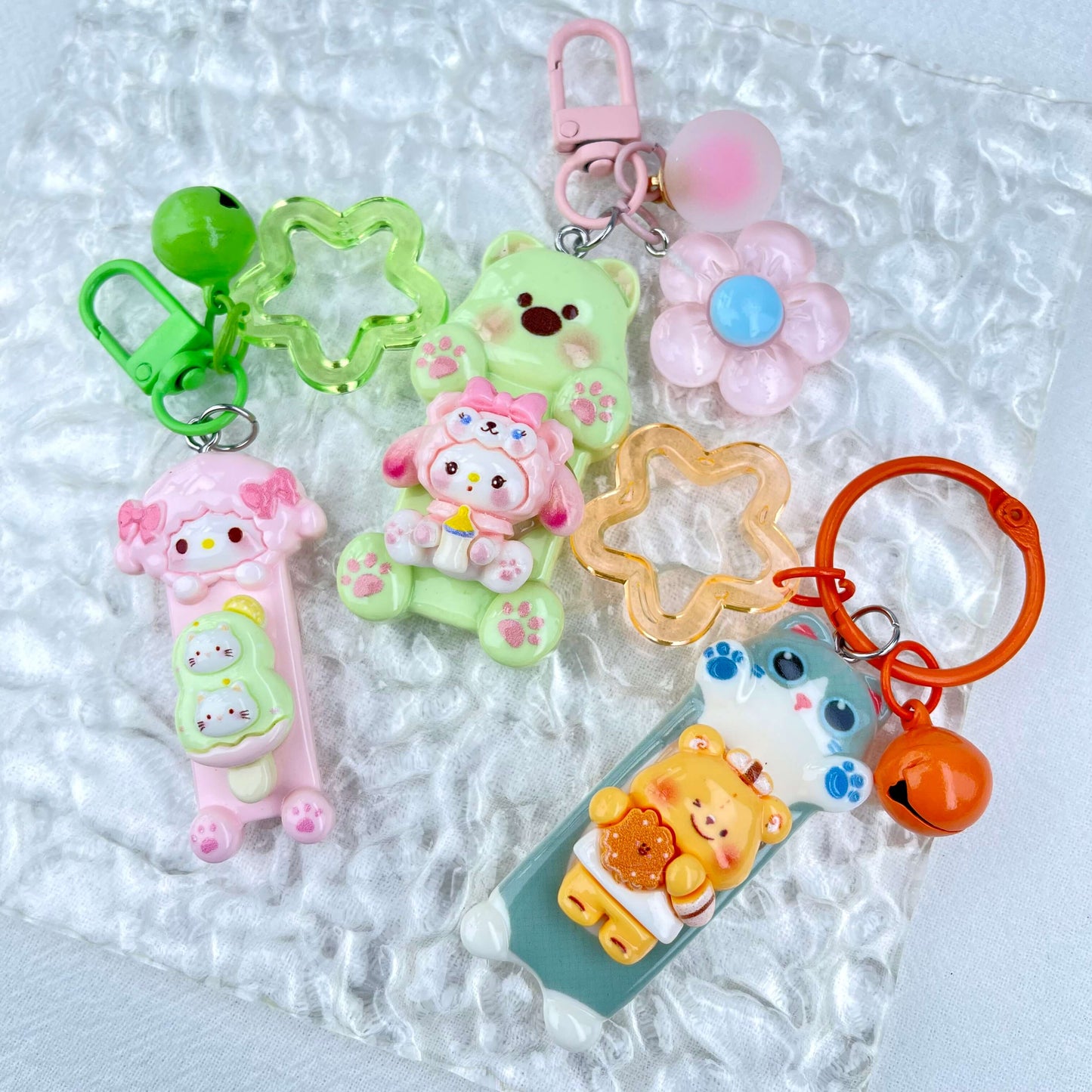 [New Arrivals] Special Theme Floatie/Cute Animal Belly Style Handmade Kawaii Keychains