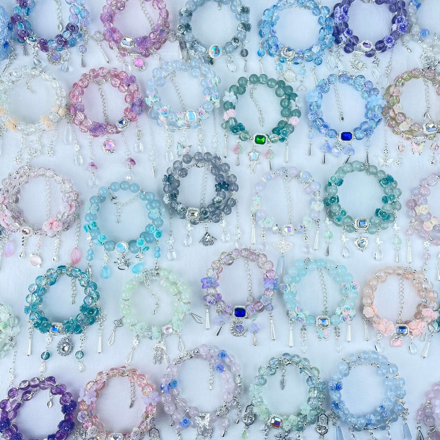 [SPECIAL BATCH] All Special Effect+Flower Blossom Premium Handmade Double-Ring Bracelets