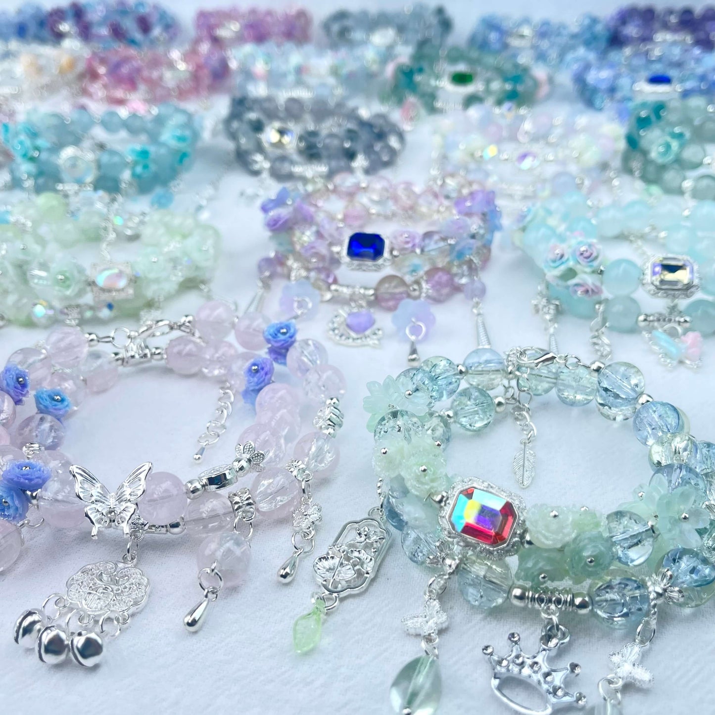 [SPECIAL BATCH] All Special Effect+Flower Blossom Premium Handmade Double-Ring Bracelets