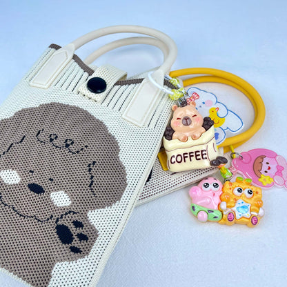 [New Arrival] Kawaii Cute Crossbody Phone Bag/Small Handbag with Matching Decor