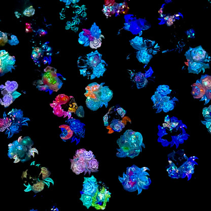 [New Batch] Premium Handmade Flower Blossom and Glittering Decor Rings