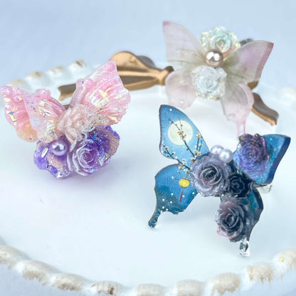 [New Batch] Premium Handmade Flower Blossom and Glittering Decor Rings