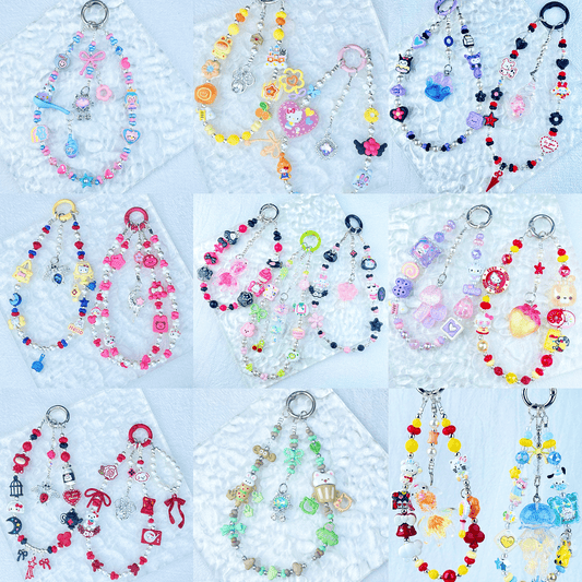 [New Arrival] Handmade Metal Alloy Decor and Glow In The Dark Decor Kawaii Phone Chains-Special Launch Price!