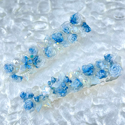 [New Arrival] Special Effects (Glow In the Dark/Color Changing) Flower Blossom Premium Handmade Hair Clips