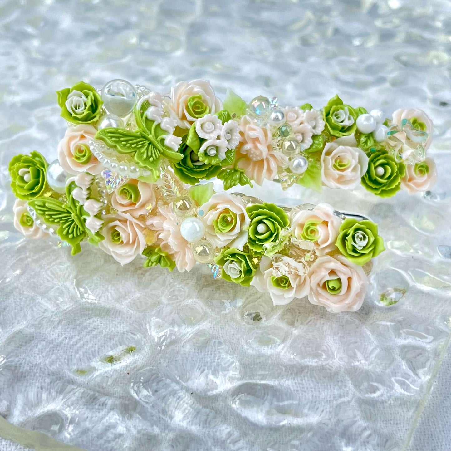 [New Arrival] Special Effects (Glow In the Dark/Color Changing) Flower Blossom Premium Handmade Hair Clips