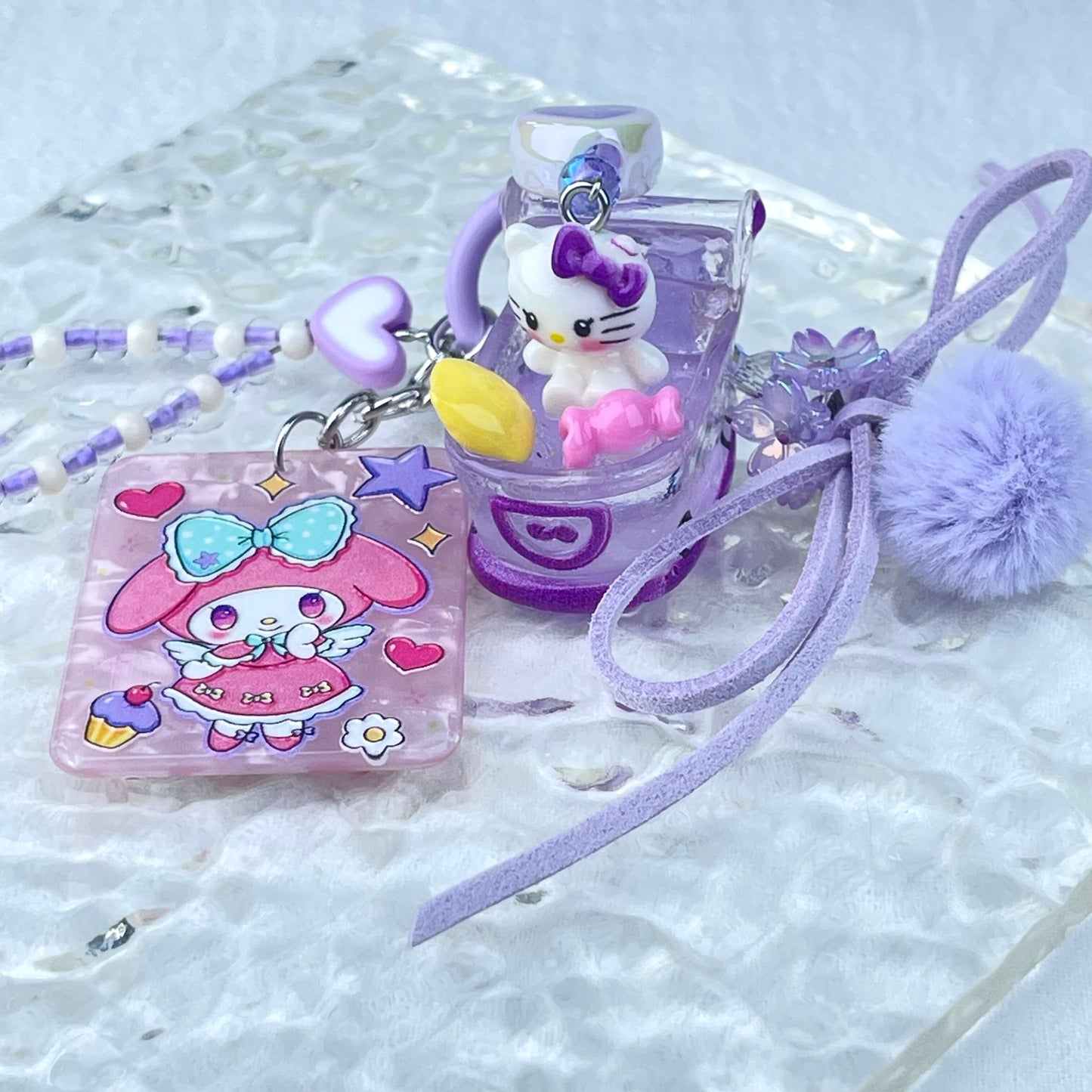 [New Arrival] Handmade Multi Chain Kawaii Cutie Keychain Phone Decor