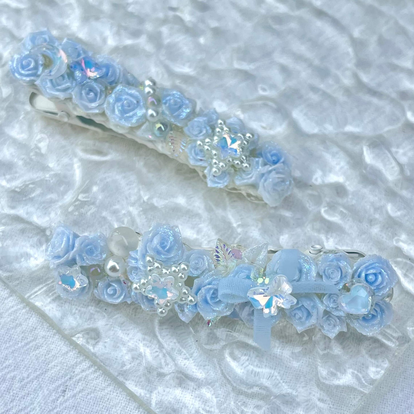 [New Arrival] Special Effects (Glow In the Dark/Color Changing) Flower Blossom Premium Handmade Hair Clips