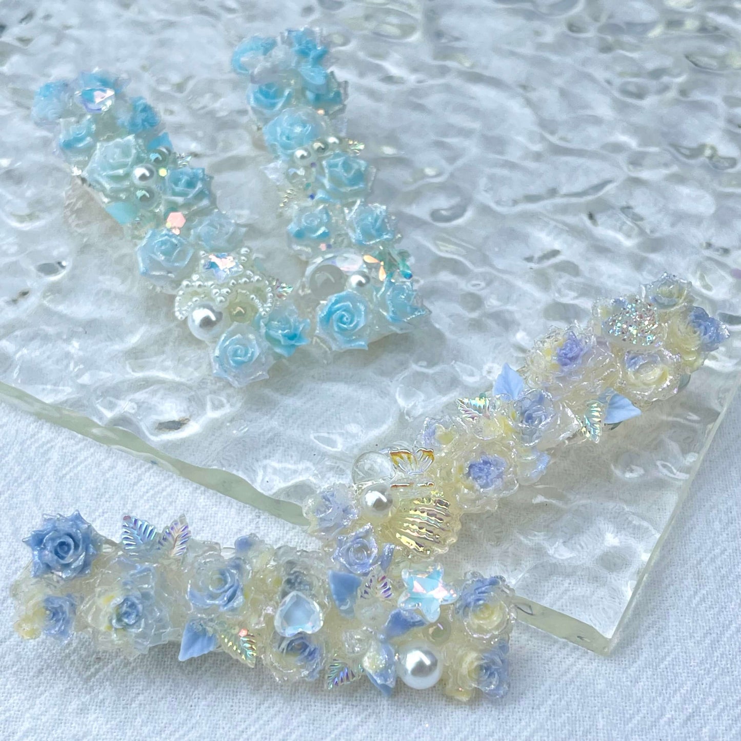 [New Arrival] Special Effects (Glow In the Dark/Color Changing) Flower Blossom Premium Handmade Hair Clips