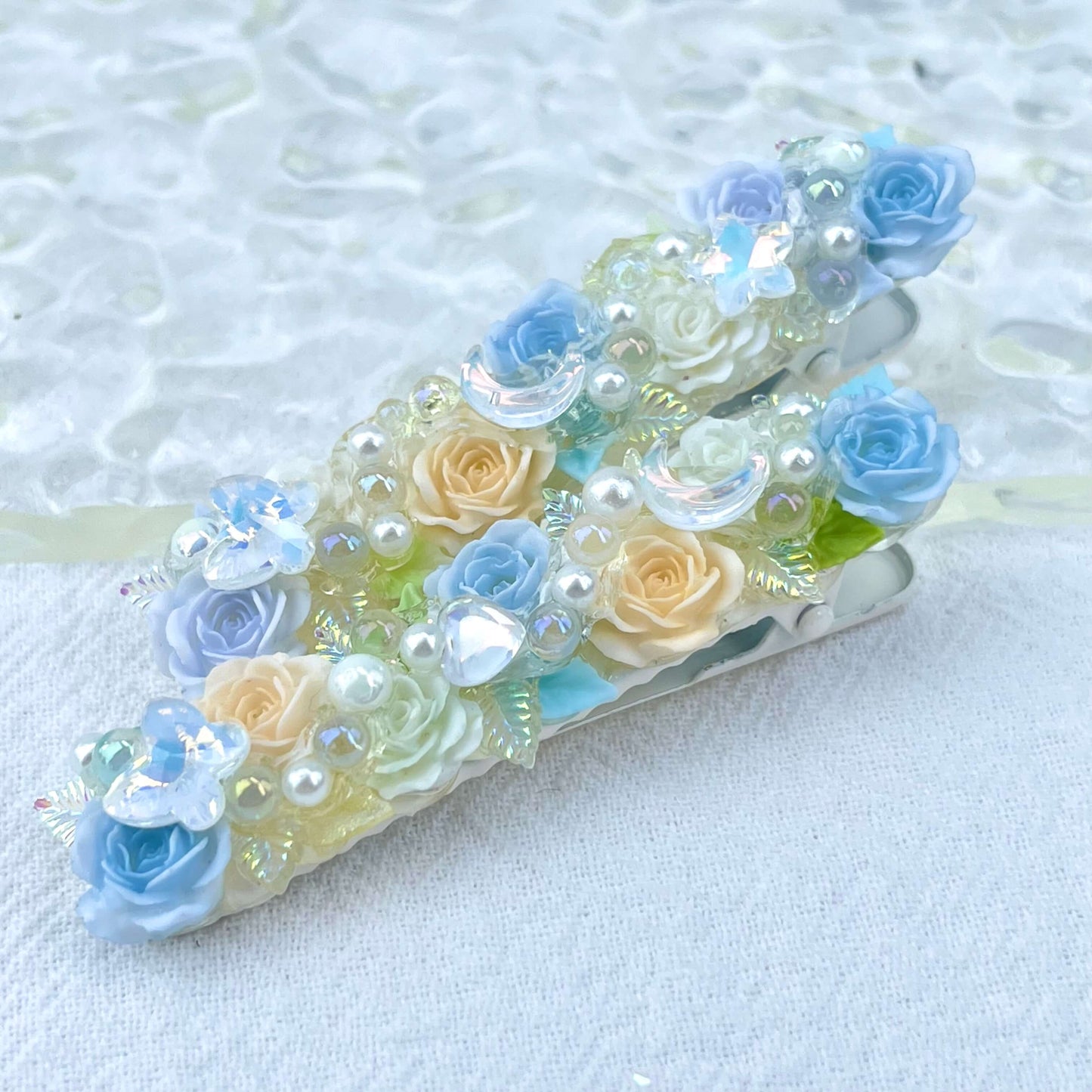 [New Arrival] Special Effects (Glow In the Dark/Color Changing) Flower Blossom Premium Handmade Hair Clips