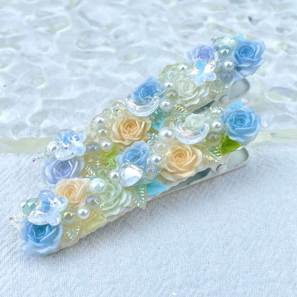 [New Arrival] Special Effects (Glow In the Dark/Color Changing) Flower Blossom Premium Handmade Hair Clips