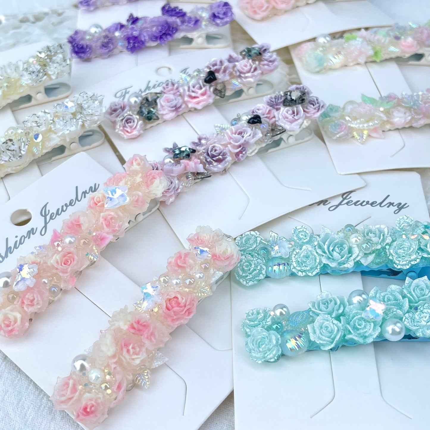 [New Arrival] Special Effects (Glow In the Dark/Color Changing) Flower Blossom Premium Handmade Hair Clips