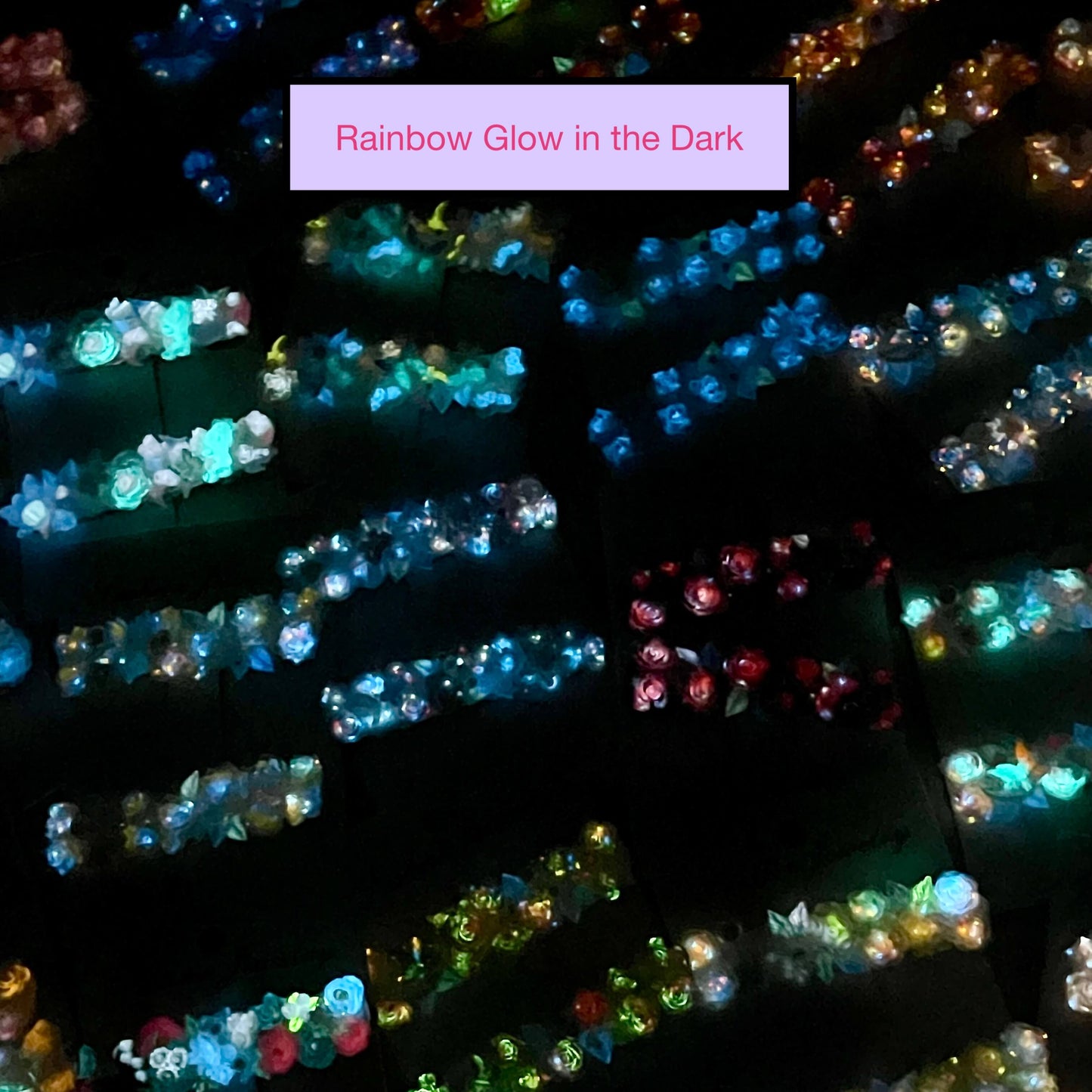 [New Arrival] Special Effects (Glow In the Dark/Color Changing) Flower Blossom Premium Handmade Hair Clips