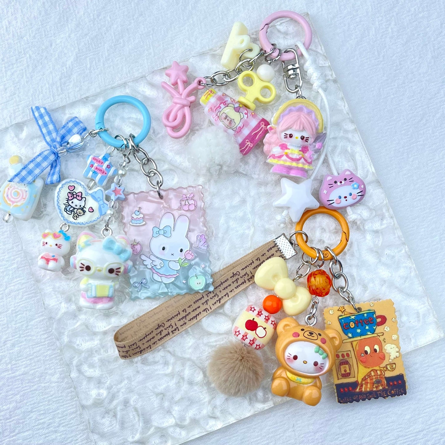 [New Arrival] Handmade Multi Chain Kawaii Cutie Keychain Phone Decor