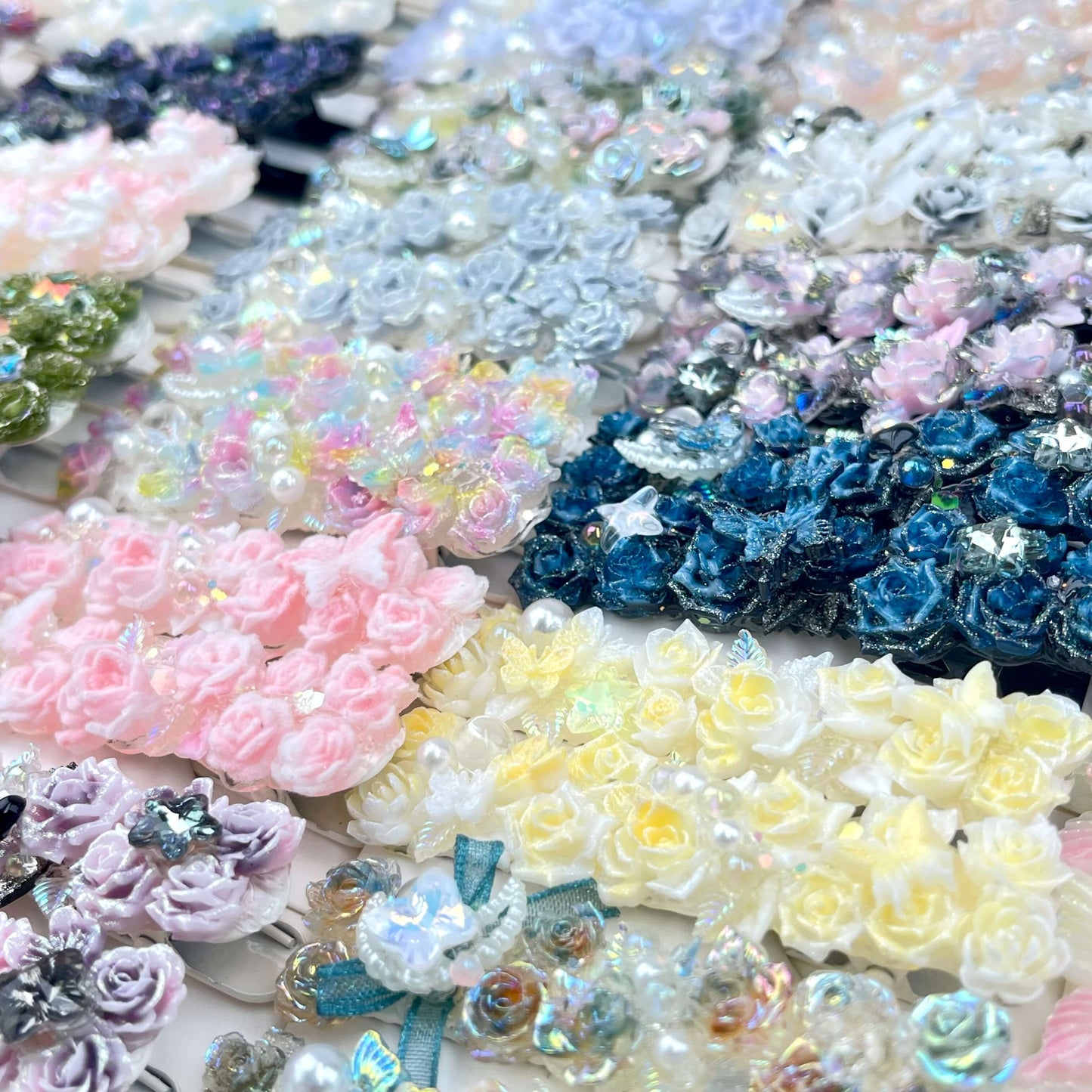 [New Arrival] Special Effects (Glow In the Dark/Color Changing) Flower Blossom Premium Handmade Hair Clips