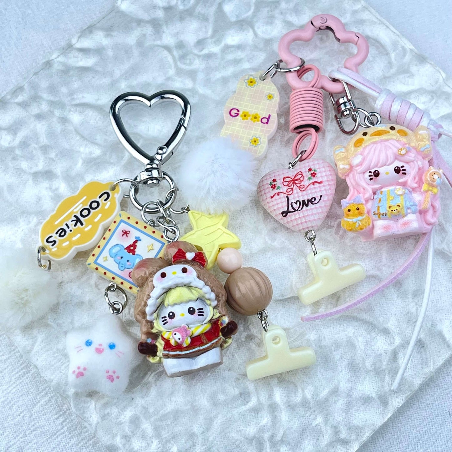 [New Arrival] Handmade Multi Chain Kawaii Cutie Keychain Phone Decor
