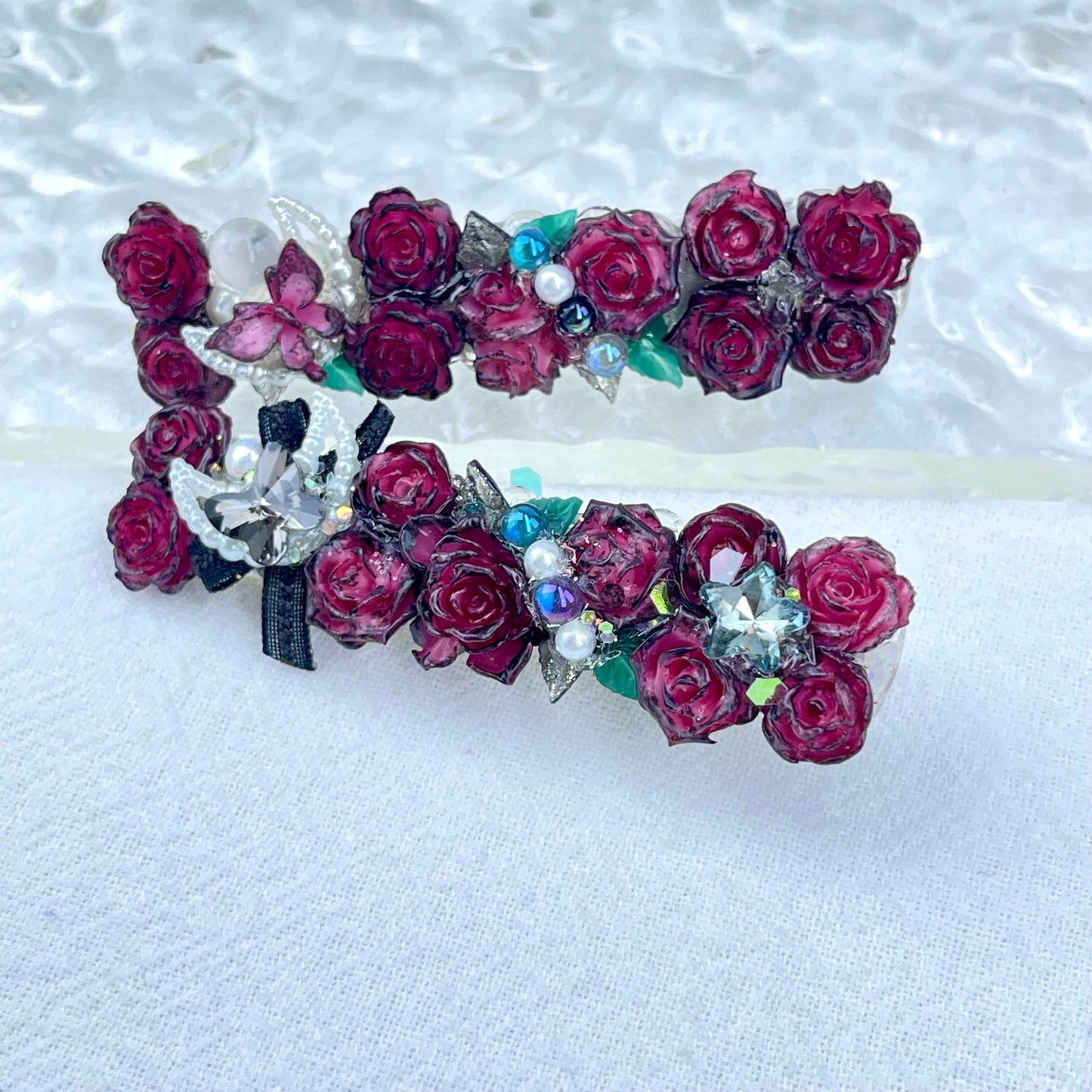 [New Arrival] Special Effects (Glow In the Dark/Color Changing) Flower Blossom Premium Handmade Hair Clips