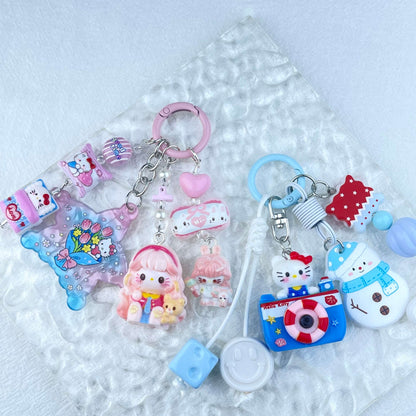 [New Arrival] Handmade Multi Chain Kawaii Cutie Keychain Phone Decor