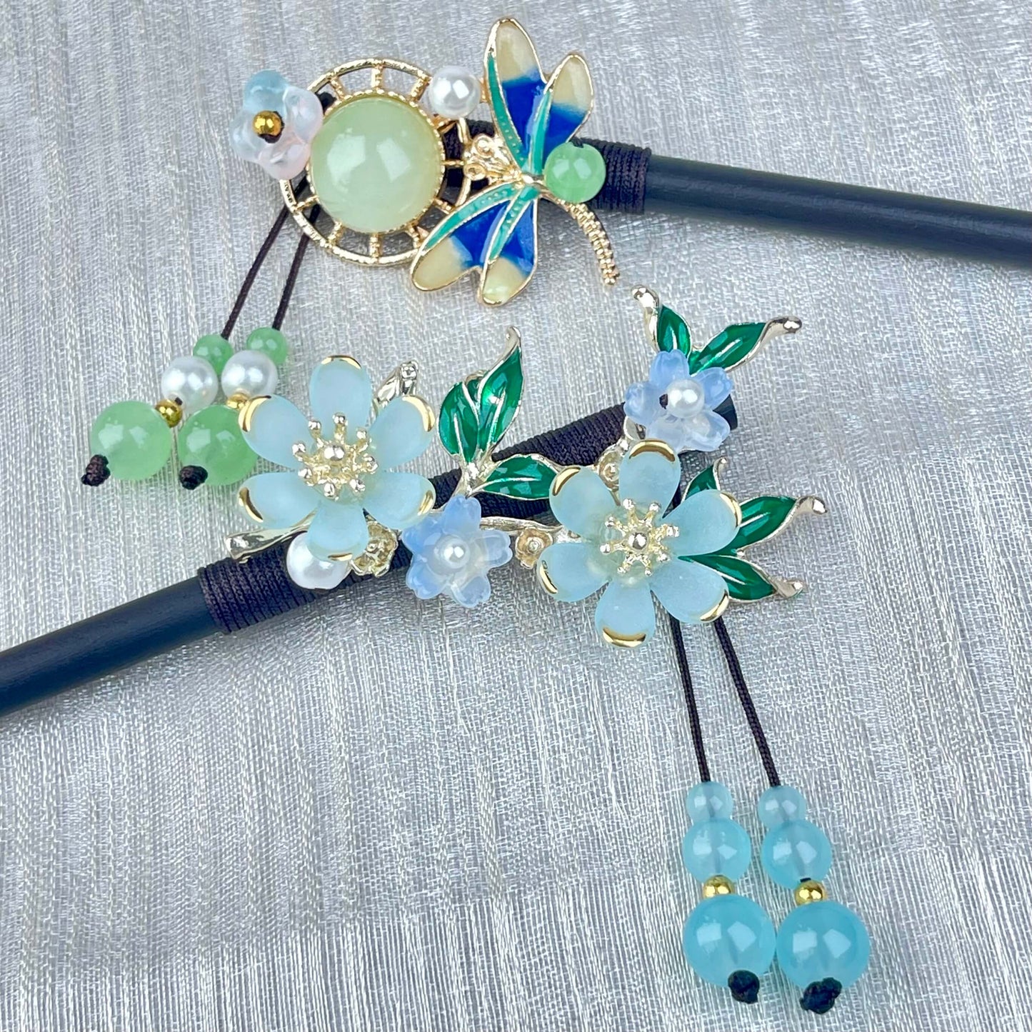 [New Batch] Beautiful Flower Blossom Chinese Traditional Style Hair Sticks-Premium Blossom Edition Newly Added!