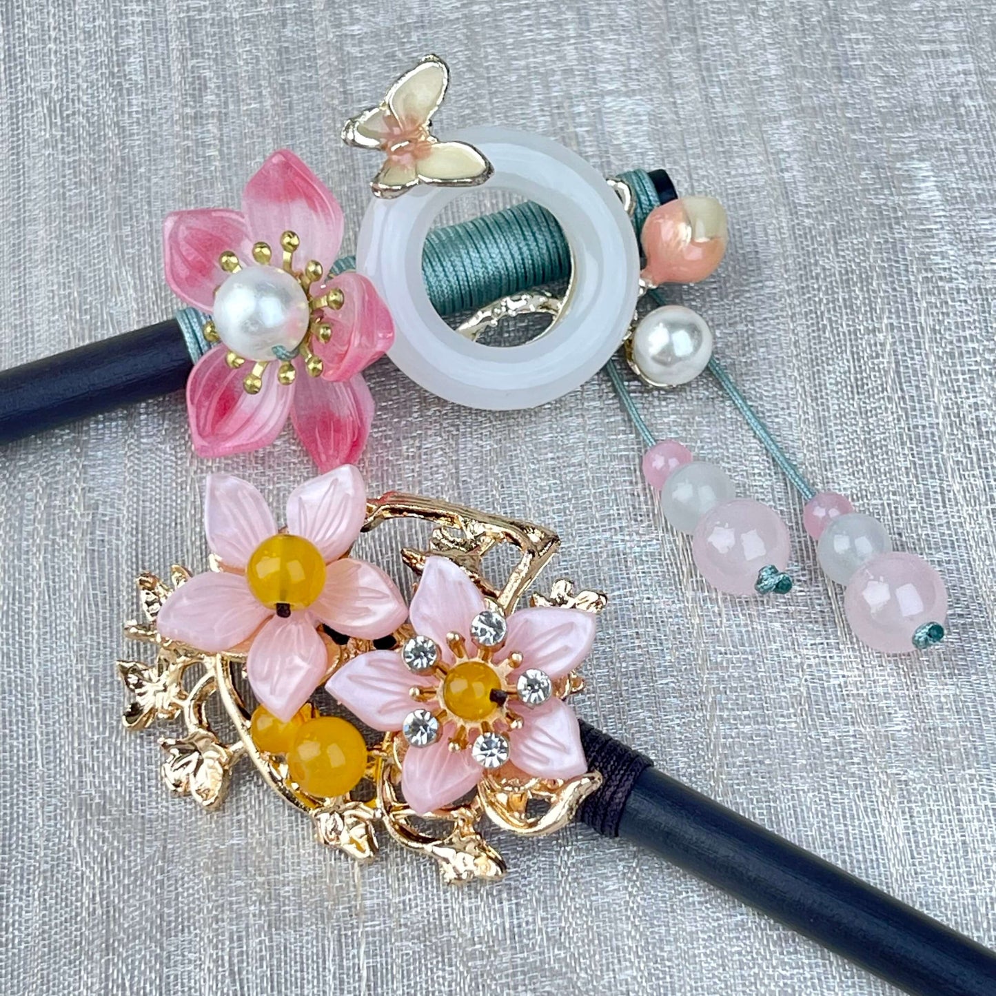 [New Batch] Beautiful Flower Blossom Chinese Traditional Style Hair Sticks-Premium Blossom Edition Newly Added!