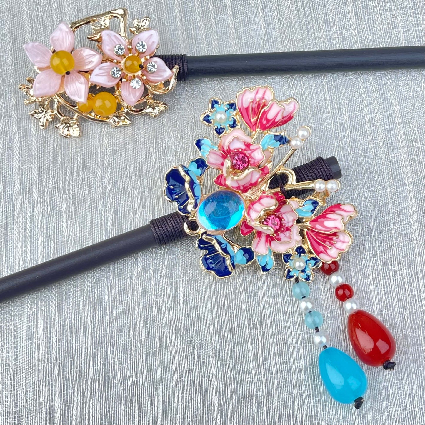 [New Batch] Beautiful Flower Blossom Chinese Traditional Style Hair Sticks-Premium Blossom Edition Newly Added!
