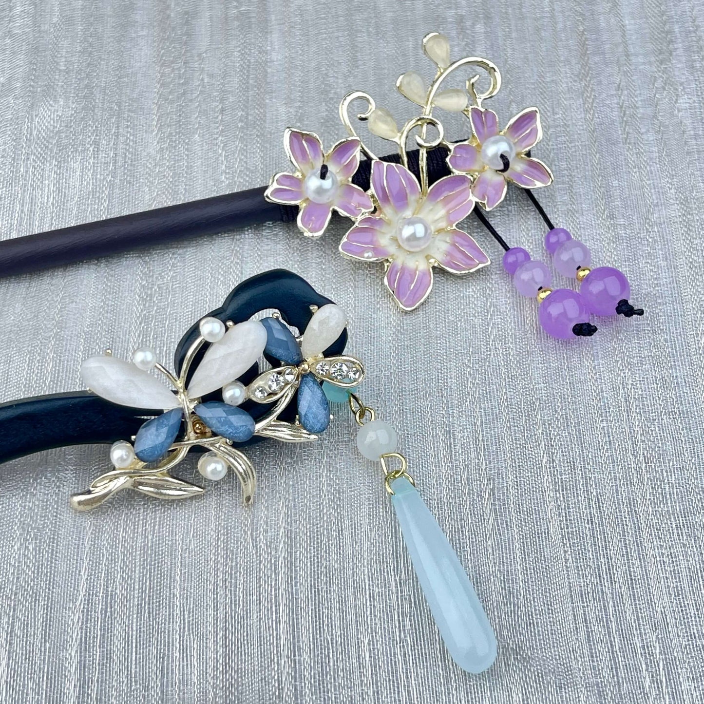 [New Batch] Beautiful Flower Blossom Chinese Traditional Style Hair Sticks-Premium Blossom Edition Newly Added!