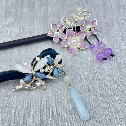 [New Batch] Beautiful Flower Blossom Chinese Traditional Style Hair Sticks-Premium Blossom Edition Newly Added!