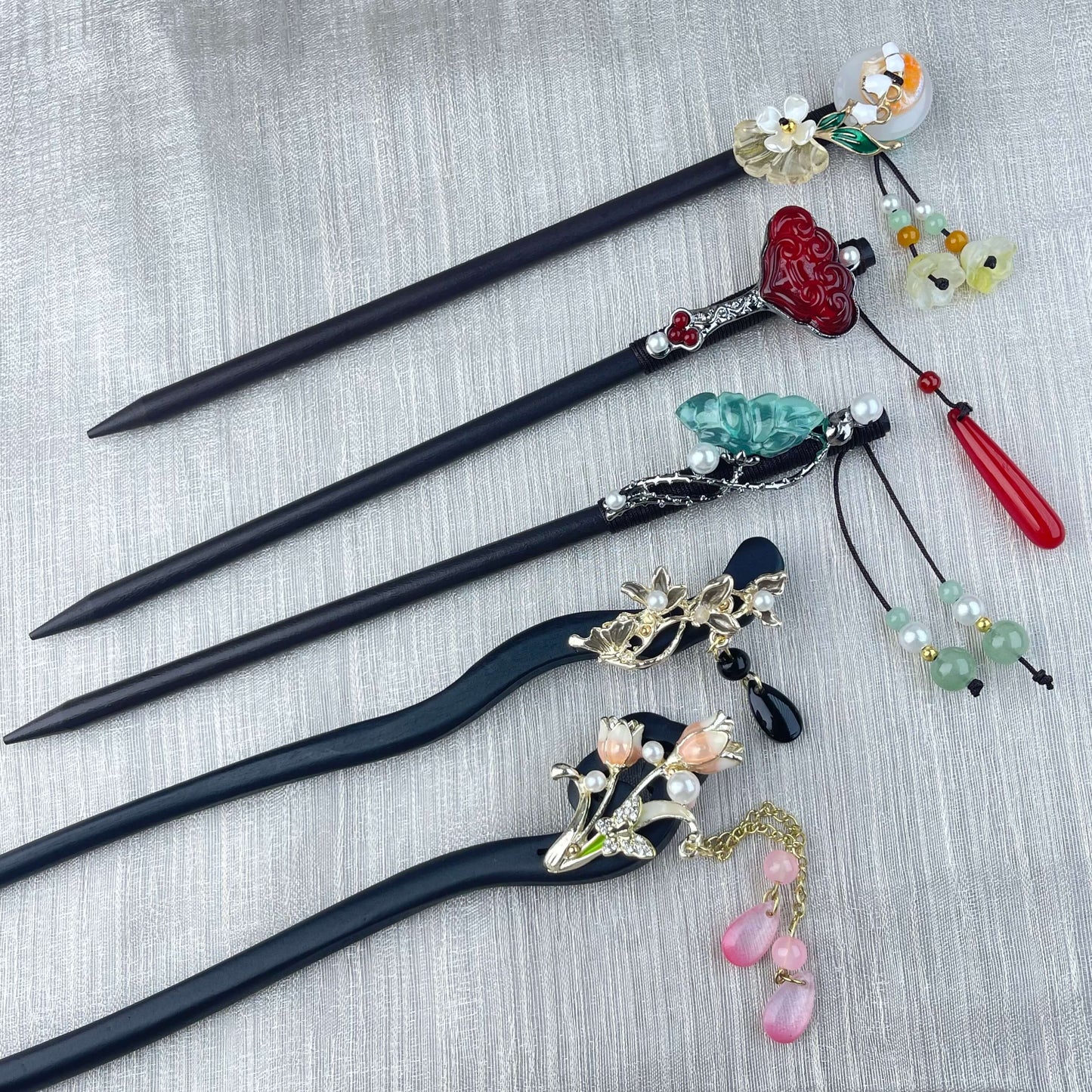 [New Batch] Beautiful Flower Blossom Chinese Traditional Style Hair Sticks-Premium Blossom Edition Newly Added!
