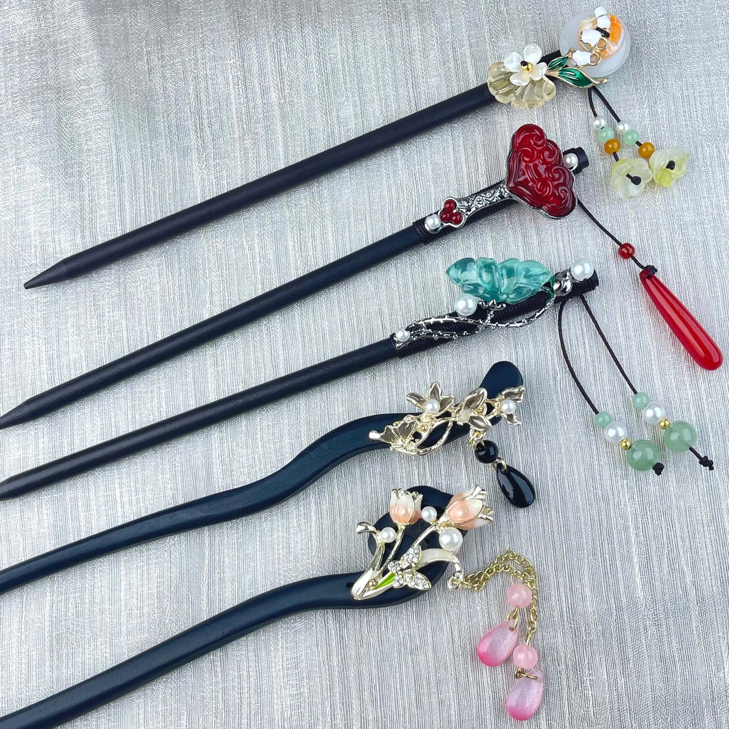 [New Batch] Beautiful Flower Blossom Chinese Traditional Style Hair Sticks-Premium Blossom Edition Newly Added!