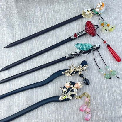 [New Batch] Beautiful Flower Blossom Chinese Traditional Style Hair Sticks-Premium Blossom Edition Newly Added!