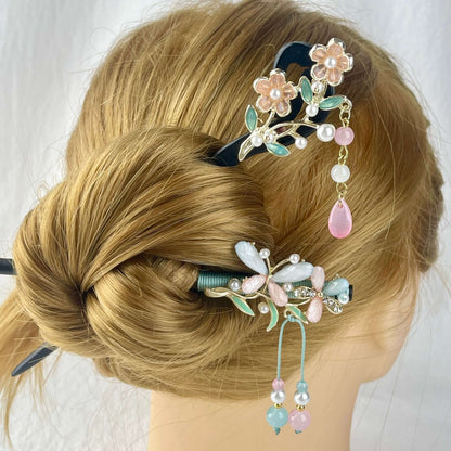 [New Batch] Beautiful Flower Blossom Chinese Traditional Style Hair Sticks-Premium Blossom Edition Newly Added!