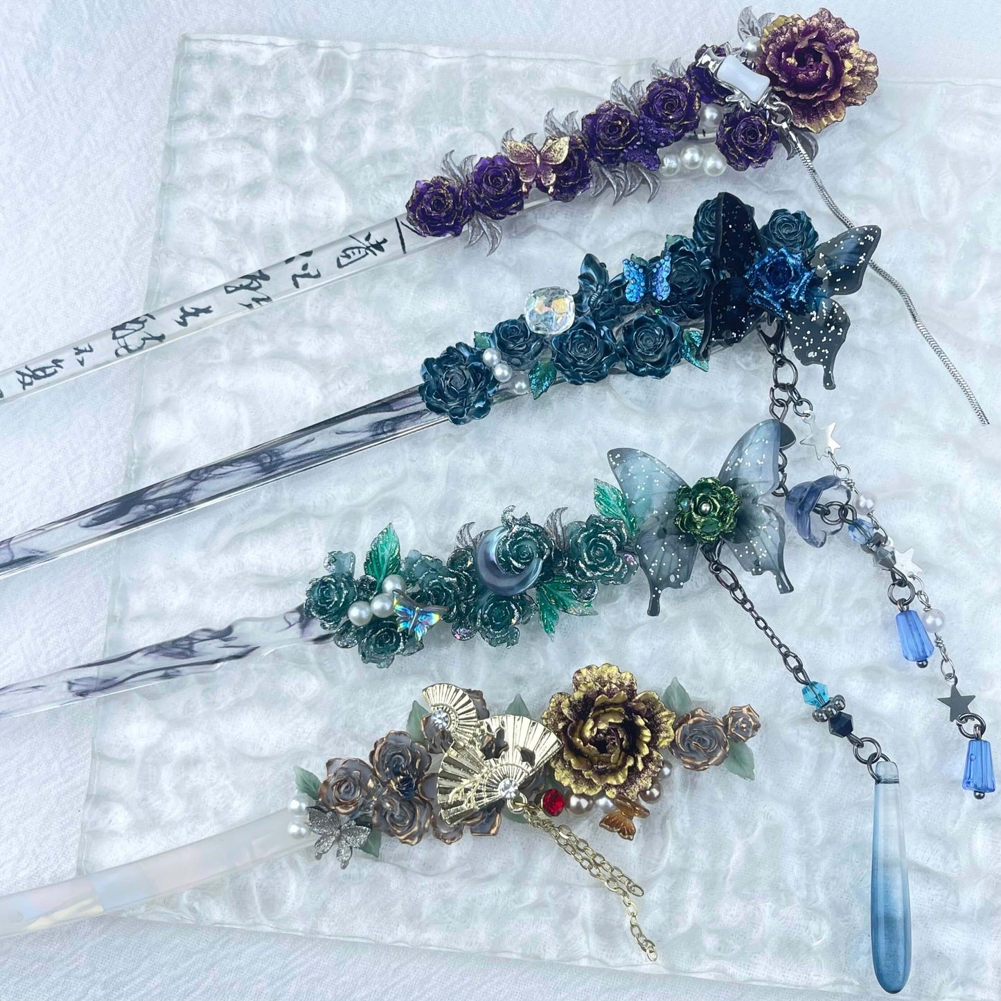 [New Batch] Beautiful Flower Blossom Chinese Traditional Style Hair Sticks-Premium Blossom Edition Newly Added!