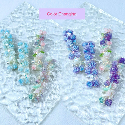 [New Arrival] Special Effects (Glow In the Dark/Color Changing) Flower Blossom Premium Handmade Hair Clips