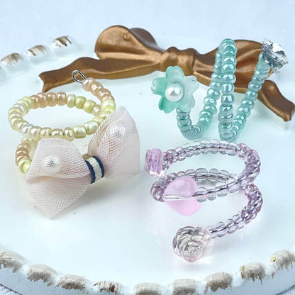 [Live Exclusive] Handmade Mini Beads Boho Button Style/Multi-Ring Mini Beads Style Rings