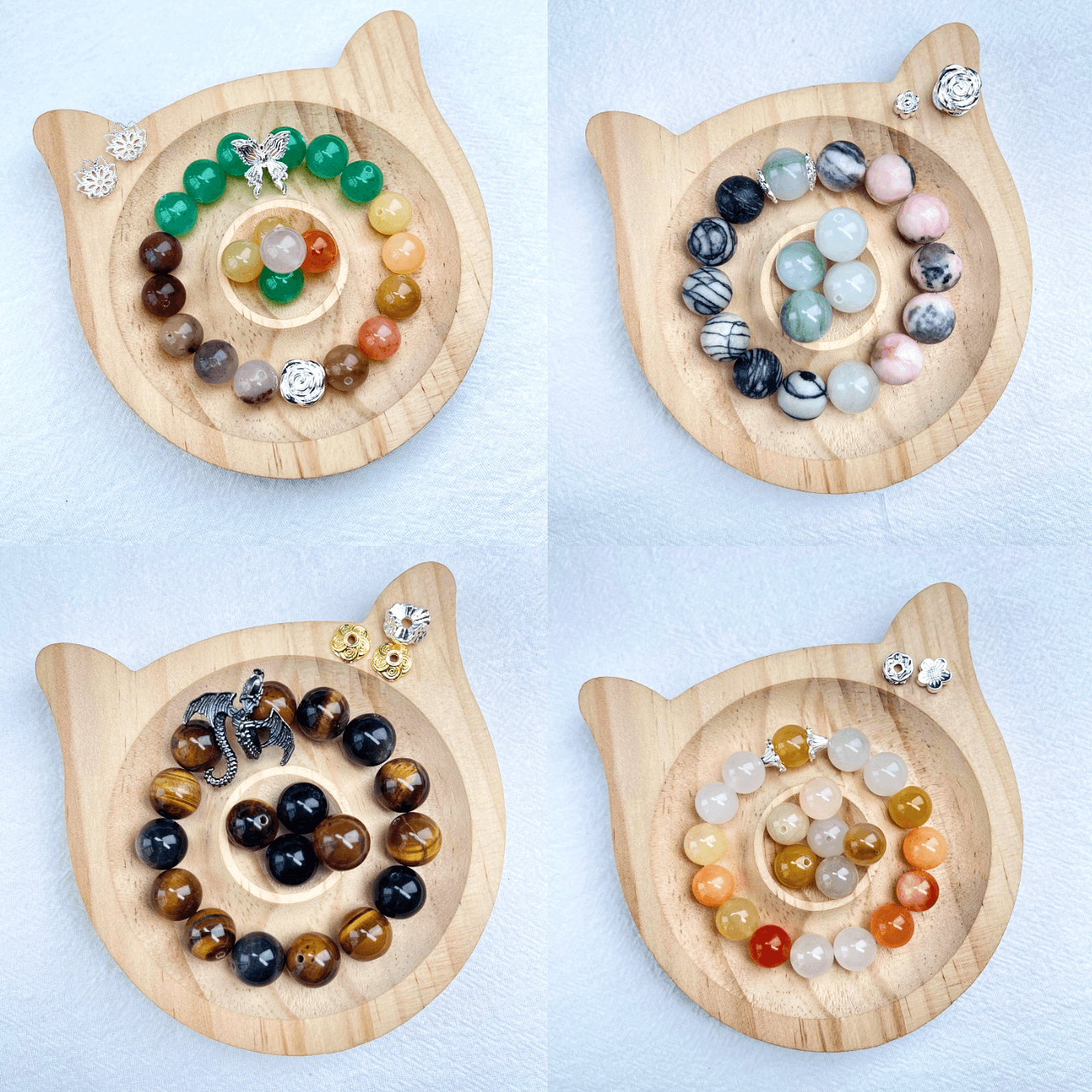 [BEAUTY OF NATURE] Beautiful Natural Stone Beads for DIY Bracelets Mystery Bags