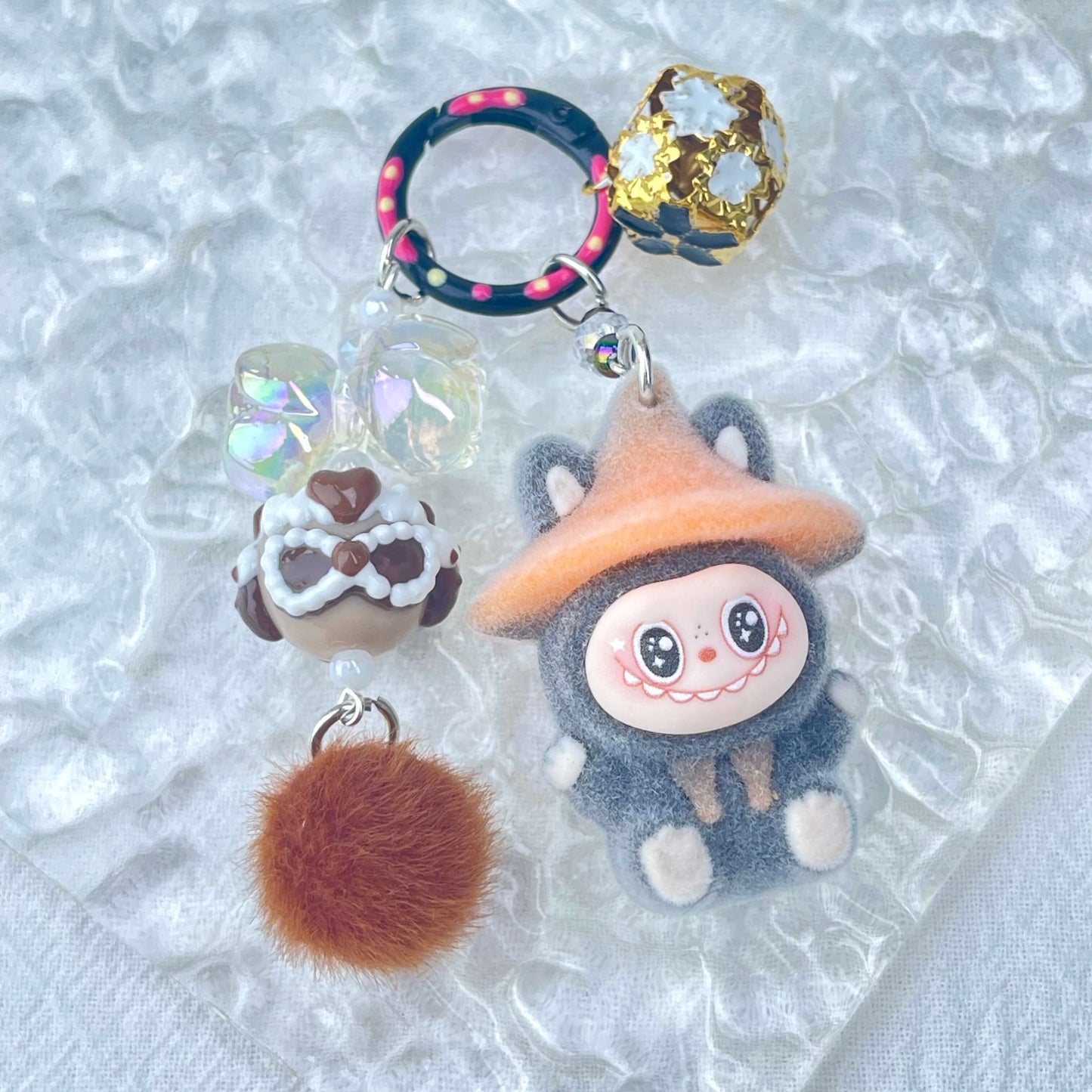 [Live Exclusive] Premium Handmade Newest Standing/Sitting Cutie Keychain- with New Fluffy Style & Special Launch Fruit Play