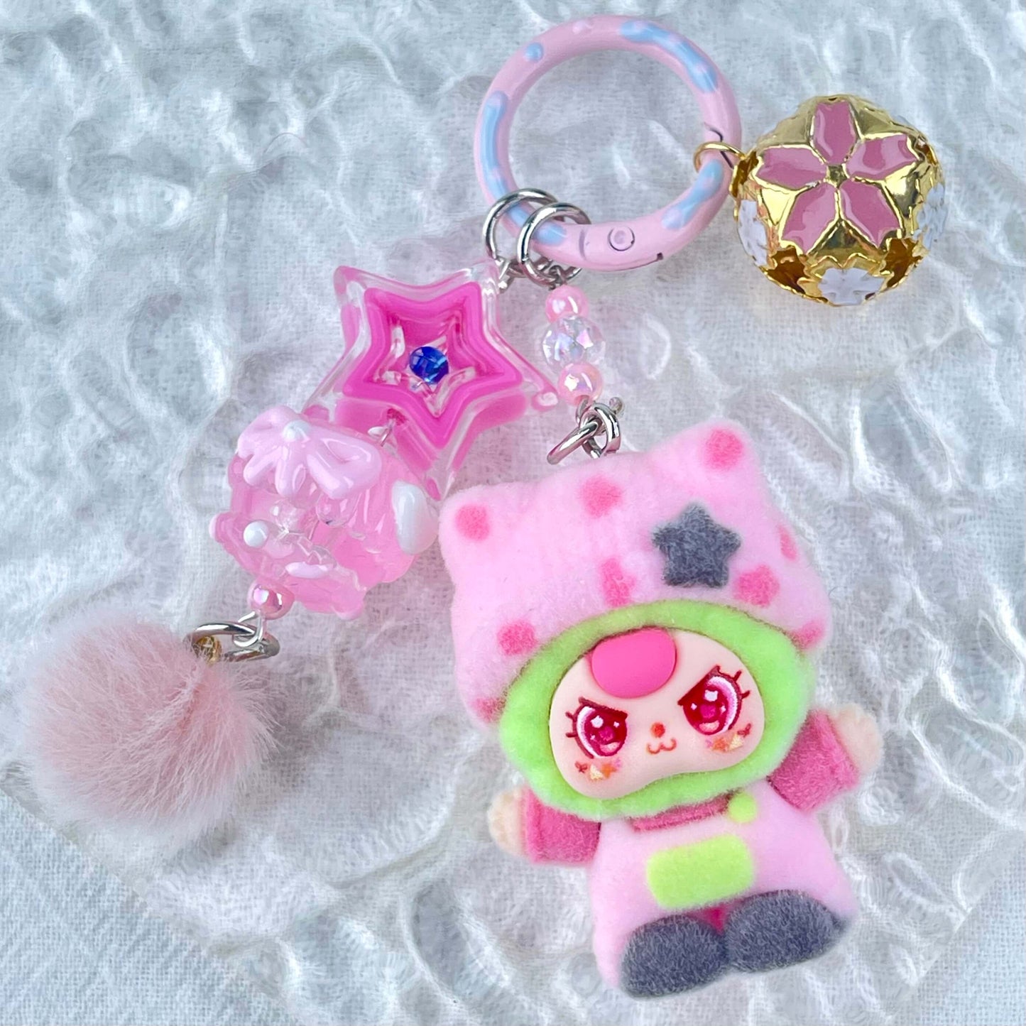 [Live Exclusive] Premium Handmade Newest Standing/Sitting Cutie Keychain- with New Fluffy Style & Special Launch Fruit Play