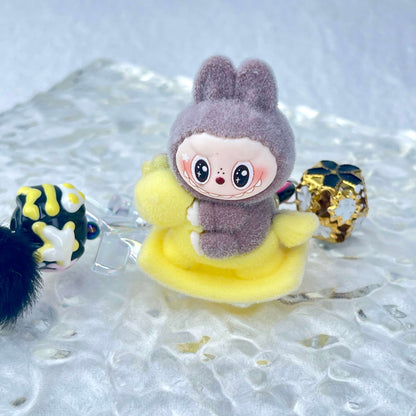 [Live Exclusive] Premium Handmade Newest Standing/Sitting Cutie Keychain- with New Fluffy Style & Special Launch Fruit Play